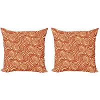Abakuhaus Retro Kussenhoes – 2x40x40 cm – Dubbelzijdig bedrukt – Roest