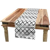 Abakuhaus Tafelrok – Gaaspatroon – 40x180 cm – donkergrijs/zwart