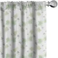 Abakuhaus Botanische Gordijnen – 2x75x225cm, Mikrofaser, Groen