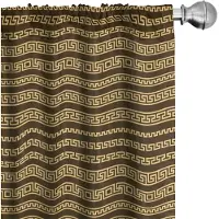 Abakuhaus Gordijnen – 2x75x245 cm – Pastelbruin donker cacao – microvezel