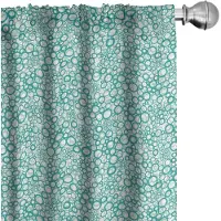 Abakuhaus Abstrakt Bubbels – Gordijnen – 2x75x225 cm – Microvezel – Amandel Groen Seafoam