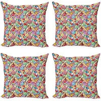 Abakuhaus Snoepstok-kussenhoes-set – 4x60x60 cm – Multicolor