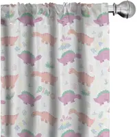Abakuhaus Dino gordijnen – 2-delige set 75 x 245 cm – microvezel veelkleurig