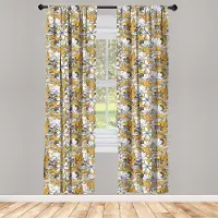 Abakuhaus Hibiscus Exotic Beach – Gordijnen 2x75x245 cm – Microvezel
