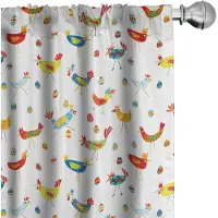 Abakuhaus – 2x75x225 cm Voorhangen – Microvezel, Geel/Groen