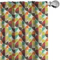 Abakuhaus Abstracte Kunst Voorhangen – 2x75x245 cm – Microvezel – Meerdere kleuren