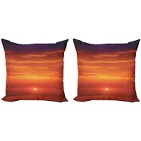 Abakuhaus Kussenhoes Ozean – 2x60x60 cm – Dubbelzijdig Digitaaldruk – Oranje