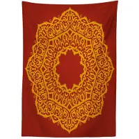 Abakuhaus Mandala-tafelkleed – Azteekse stijl – 140x240 cm