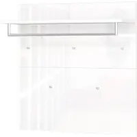Huisenthuis.nl Kapstokpaneel Montreal Wit - 5 haken - Breedte 97 cm - Diepte 30 cm - Hoogte 96 cm