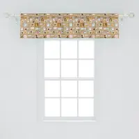 Abakuhaus Kattenraamvalletje, Gordijnvalletje voor Keuken en Slaapkamer met Tunnelzoom, 137 cm x 30 cm, Multicolor