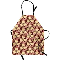 Abakuhaus hobby-kookschort met film- en popcornpatroon, heldere kleuren, in hoogte verstelbaar, wasbaar, vlekkenprint, Maroon-multikleur