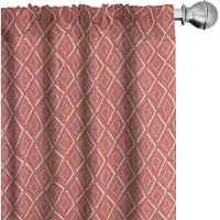 Abakuhaus Geometrische Gordijnen – Chevronpatronen – 2x75x175 cm – Koraal Crème Zalm