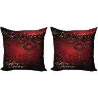 Abakuhaus Kussenhoes Set 2x40x40 cm – Dubbelzijdig bedrukt – Microvezel