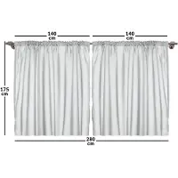 Abakuhaus Lifestyle Rustiek Gordijn, Zomerse Sfeer, Universele Gordijnen met Bandjes, Lussen en Haken voor de Woonkamer, 280 x 175 cm, Paars