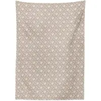Abakuhaus Tafelkleed – Bloemendesign 140x240 cm – Kakao & Creme – Wasbaar