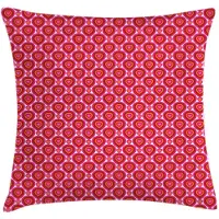 Abakuhaus Hart-kussenhoes – Decoratieve kussenhoes – 50x50 cm – Dubbelzijdig bedrukt, roze/oranje