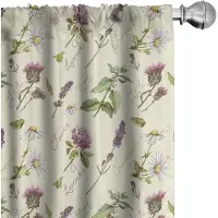 Abakuhaus Distel Gordijnset – 2x75x175 cm – Multi-kleur, halverduistering