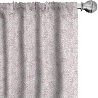 Abakuhaus Microvezel Gordijnen – 2x75x245 cm – Blush Gedroogde rozen – Halverduisterend