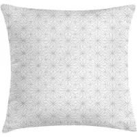 Abakuhaus Abstrakt Kussenhoes – 40x40 cm – Tweezijdig bedrukt, taupe/wit