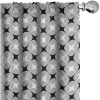 Abakuhaus Geometrische Gordijnen – 2x75x245 cm – Mikrofaser, halfdonker