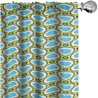 Abakuhaus Geometrische gordijnen – 2x75x245 cm – microvezel, halfdonker