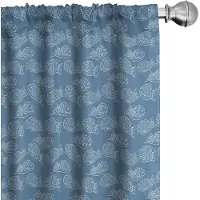 Abakuhaus Marine – 2x75x175 cm – Voorhangpaneel – Microvezel, Halfdonker, Digiprint