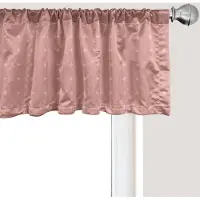 Abakuhaus Raamvalletje met ruitprint, gordijnvalletje voor keuken en slaapkamer met tunnelzoom, 137 cm x 45 cm, gedroogde roos licht zalmroze