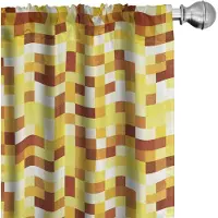 Abakuhaus Gordijnen–Pixelkunst Grunge–75x175–Pastelgeel Paprika