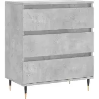 vidaXL Dressoir 60x35x70 cm bewerkt hout betongrijs