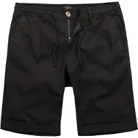 JP 1880 Regular Fit Bermuda zwart, Effen