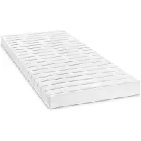 Bodyprotect 90 x 200 cm comfortschuimmatras Micha | basic rollmatras | afneembare hoes van microvezel, wasbaar op 60 graden | 90 x 200 x 13 cm | wit