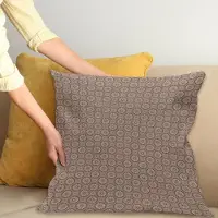Abakuhaus Flora Kussenhoes – 40x40 cm – Dubbelzijdig bedrukt, Taupe-Perzik