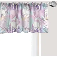 Abakuhaus Pastel raamvalletje, gordijnvalletje voor keuken en slaapkamer met tunnelzoom, 137 cm x 30 cm, meerkleurig