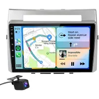 Hexinex Octa-Core autoradio Geschikt voor Toyota Verso 2004-2019 - Draadloos CarPlay, Android Auto, Android 15, multimediaspeler, 4GB+64GB, +Achteruitrijcamera