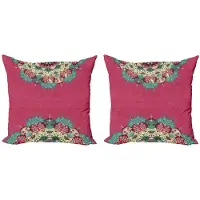 Abakuhaus mandala-kussenhoes-set – 2x45x45 cm – dubbelzijdig bedrukt – multicolor