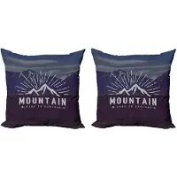 Abakuhaus Avontuur Kussenhoes Set 2x60x60 – Dubbelzijdig Indigo