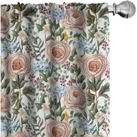 Abakuhaus Bloemen Gardijnen – Vintage Tuin – 2x75x175 cm – Multicolor