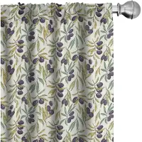 Abakuhaus – gordijnen – 2x75x175 cm – microvezel – halfverduisterend – ivoor kaki