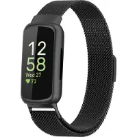 Jumada 's - Milanees bandje - geschikt voor Fitbit Inspire 3 - zwart