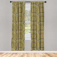 Abakuhaus Geometrische Gordijnen – 2x75x225 cm Taupe mikrofaser