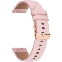 Jumada 's - Leren bandje - geschikt voor Garmin Venu 2s / Venu 3s / Vivoactive 4s / Forerunner 255s / 265s - Huawei Watch GT 5 Pro - 42mm / GT 5 / GT 4 - 41mm - roze