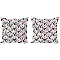 Abakuhaus Hert Kussenhoes – 2x50x50 cm – Multicolor – Dubbelzijdig bedrukt