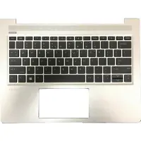 HP Bovenklep W/Kb Cp Itl, Onderdelen voor notebooks, Zwart, Zilver