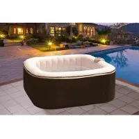 Sunspa SUN SPA Gelamineerde vierkante opblaasbare spa 4 personen - 1,57 x 0,67 m