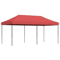 Syfax Partytent inklapbaar pop-up 580x292x315 cm bordeauxrood