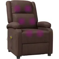 vidaXL Massagestoel kunstleer bruin