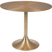 Bold Monkey Hypnotising Round Dining Table Gold