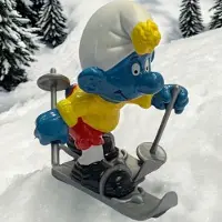 Schleich De smurfen - ski smurf - nr.40205 - Wintersport smurf - Speelfiguur -