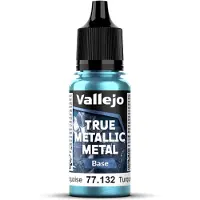 Wittmax Hobbyverf Acrylverf - 77132 True Metallic Metal - Base - Hydra Turkoois - Acryl - Verf flesje - 1x 18 ml