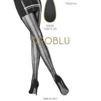 Oroblu Fashion panty nadine-Zwart-XL